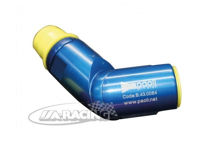 Adapter 3/8"BSP mit 90° Gelenk und einseitigem Drehausgleich blau