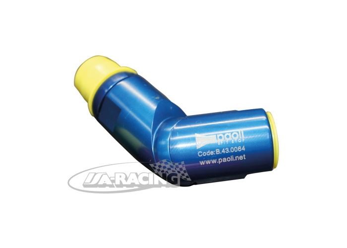 Adapter 1/2"BSP mit 90° Gelenk und einseitigem Drehausgleich blau