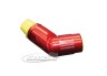 Adapter 1/2"BSP mit 90° Gelenk und einseitigem Drehausgleich rot