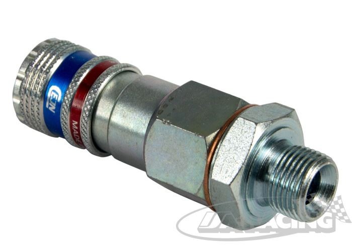 E-Safe Schnellkupplung 3/8" Aussengewinde, Min. Luftquerschnitt 7mm