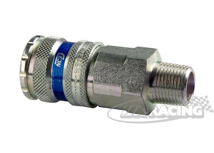 Schnellkupplung 1/2" Aussengewinde, Min. Luftquerschnitt 9,5mm