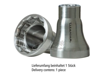 Radmutter-Nuss 1" Spline Drive Titan für Formel 2