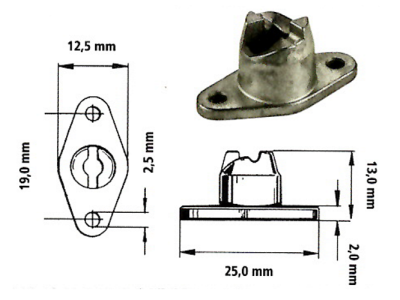 Camloc Unterteil Serie 2600