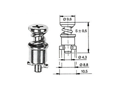 Camloc Verschlusszapfen Serie 4002