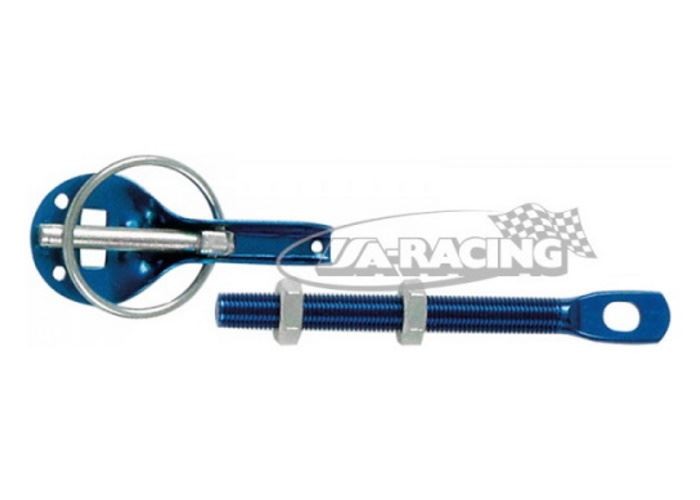 Haubenhalterset Aluminium blau