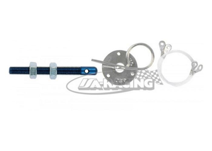 Haubenhalter Set mit Federstift, Aluminium