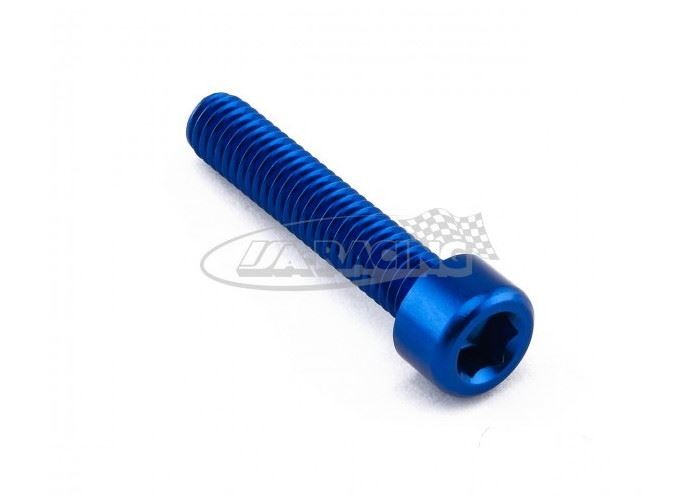 Aluminiumschrauben mit Innensechskant blau